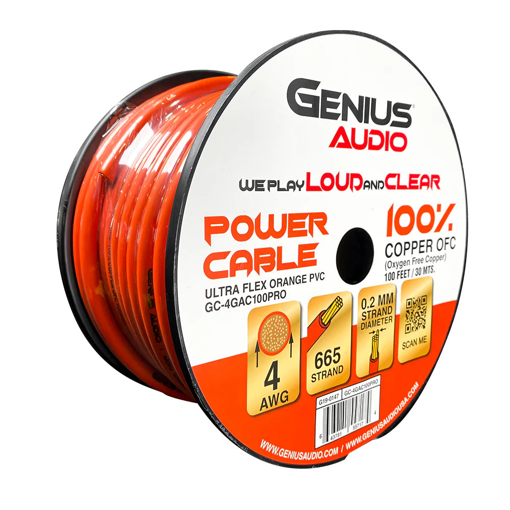 Genius Audio Car Audio Wiring GC-4GAC100PRO