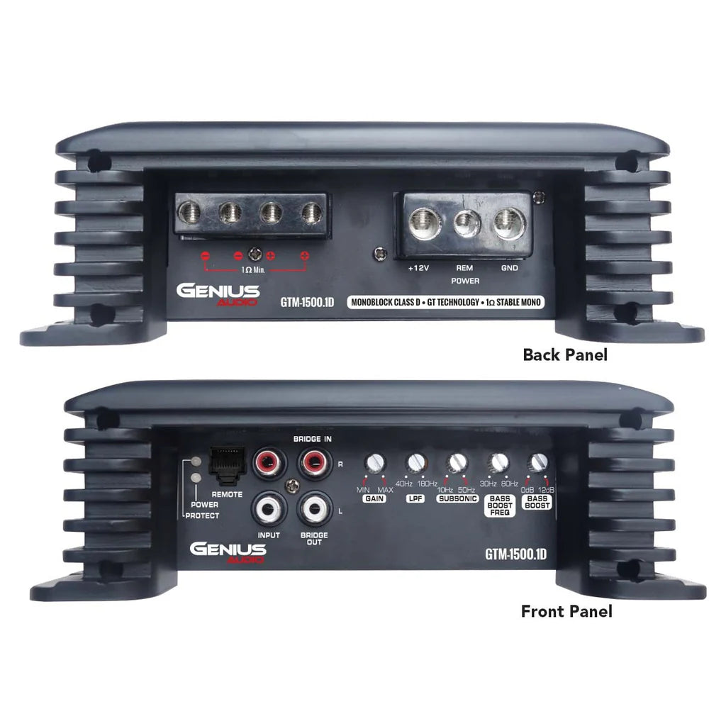 Genius Audio Monoblock Amplifier GTM-1500.1D