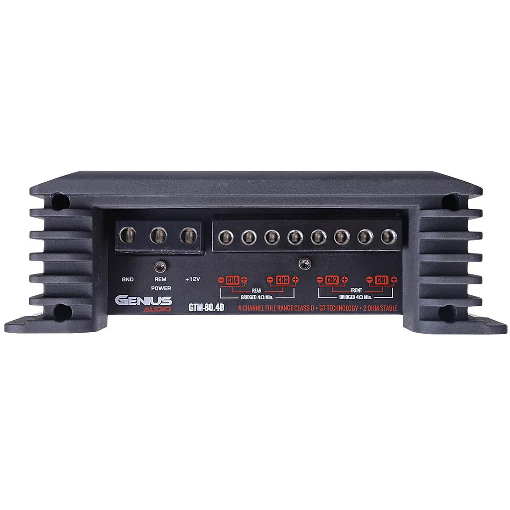 Genius Audio 4 Channel Amplifier GTM-80.4D