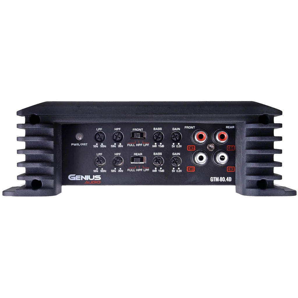 Genius Audio 4 Channel Amplifier GTM-80.4D